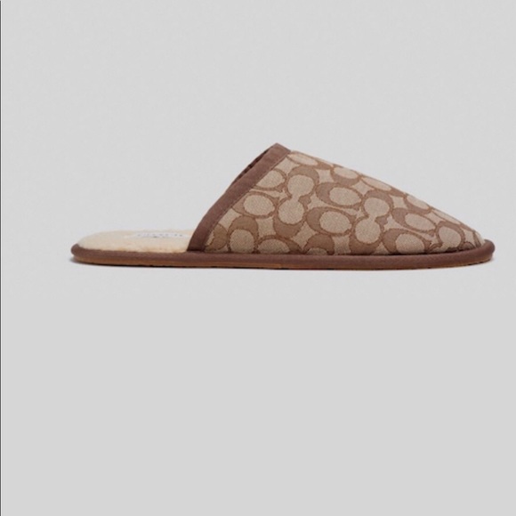 MEN’S COACH KHAKI SIGNATURE SLIPPER/LOGO - Picture 12 of 12